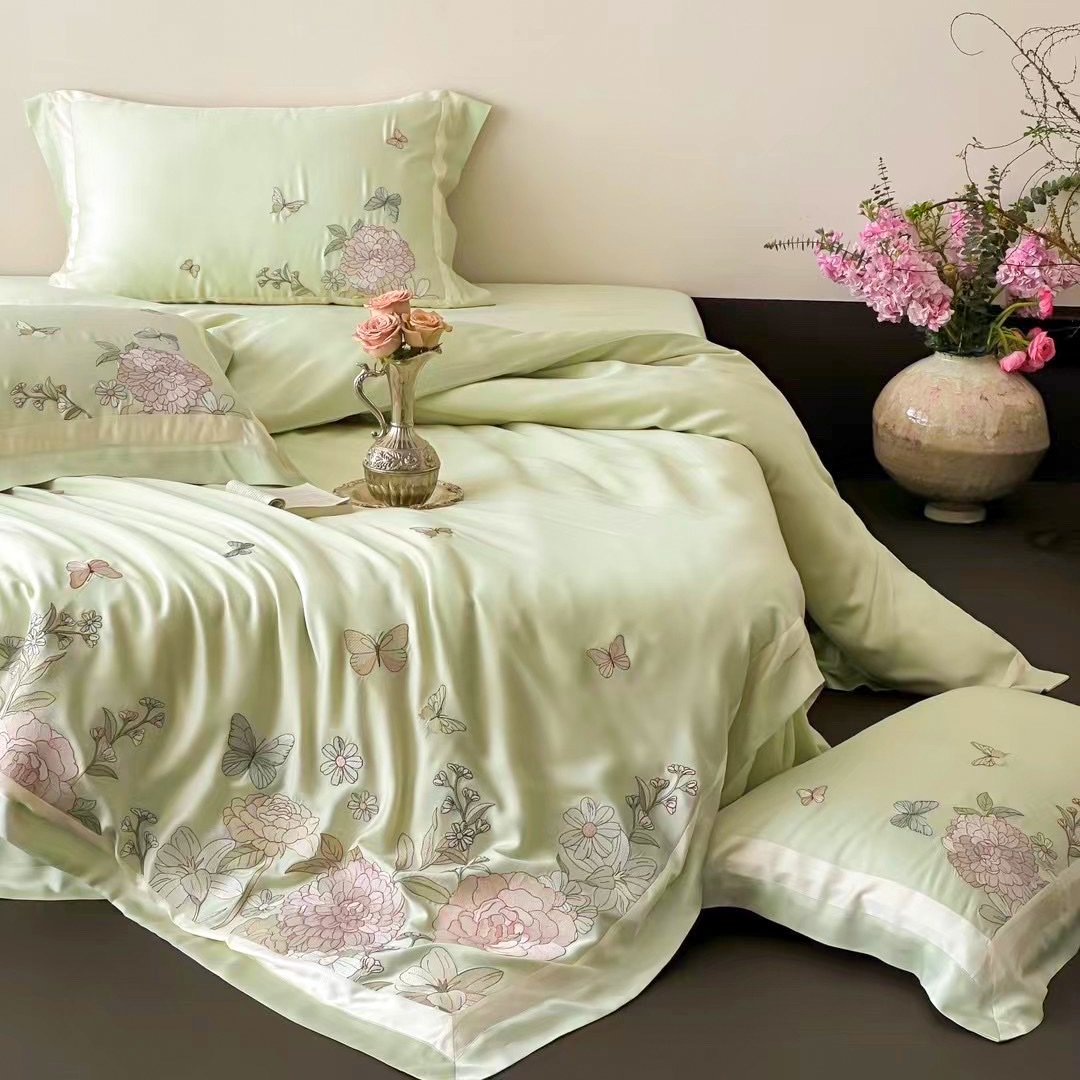 Bộ chăn ga Tencel Cao Cấp Mộng Yên Nhiên 02