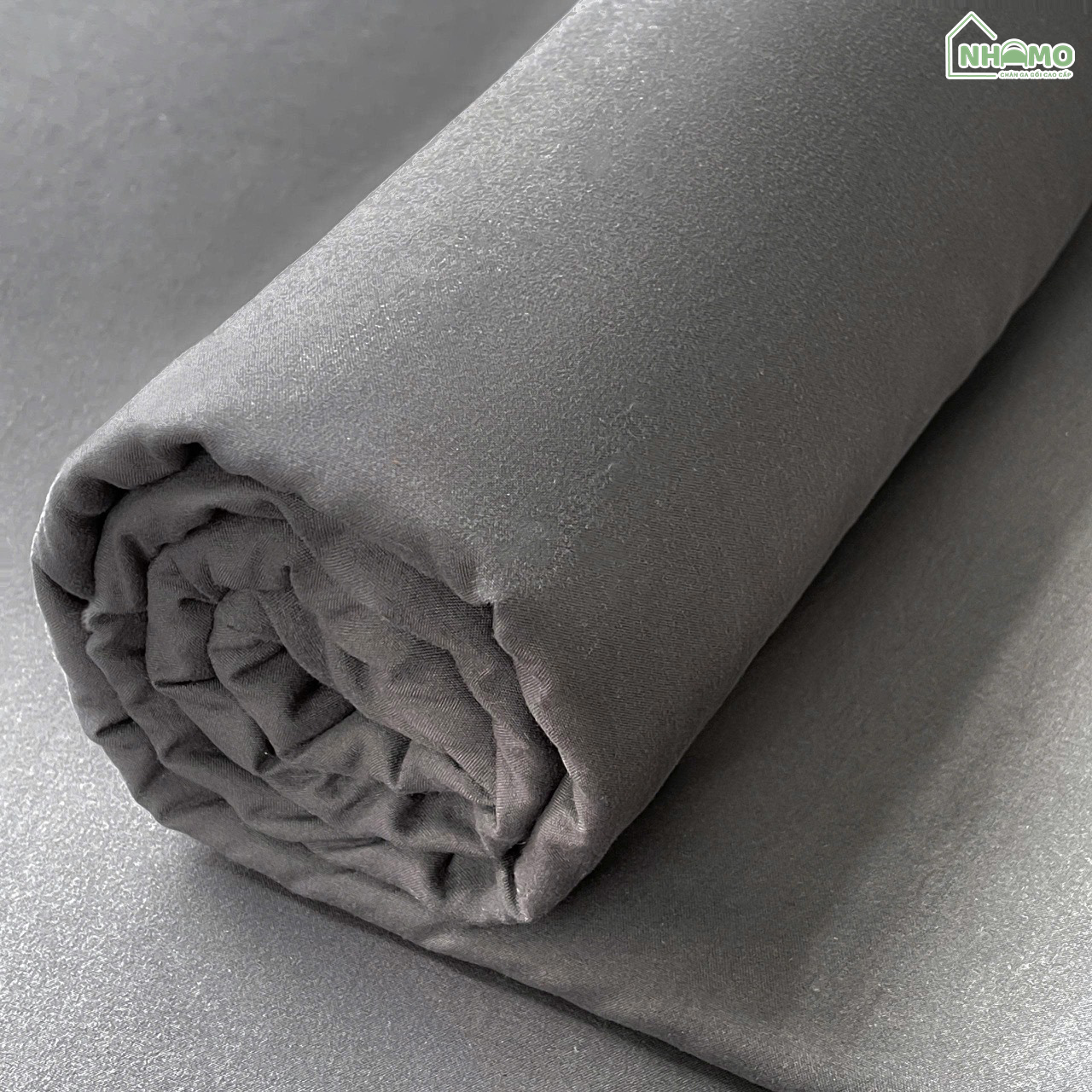 Bộ Ga Gối Đũi Sợi Tre Pastel Màu Đen - Ảnh 9