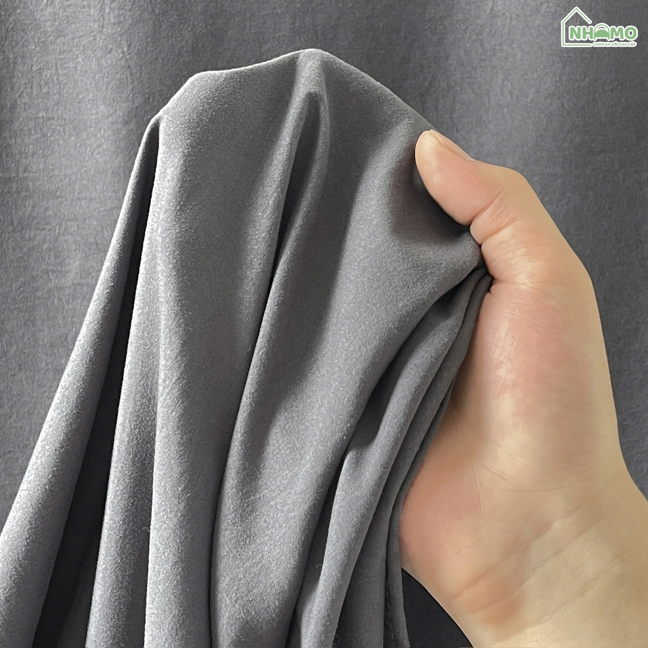 Bộ Ga Gối Đũi Sợi Tre Pastel Màu Đen - Ảnh 6