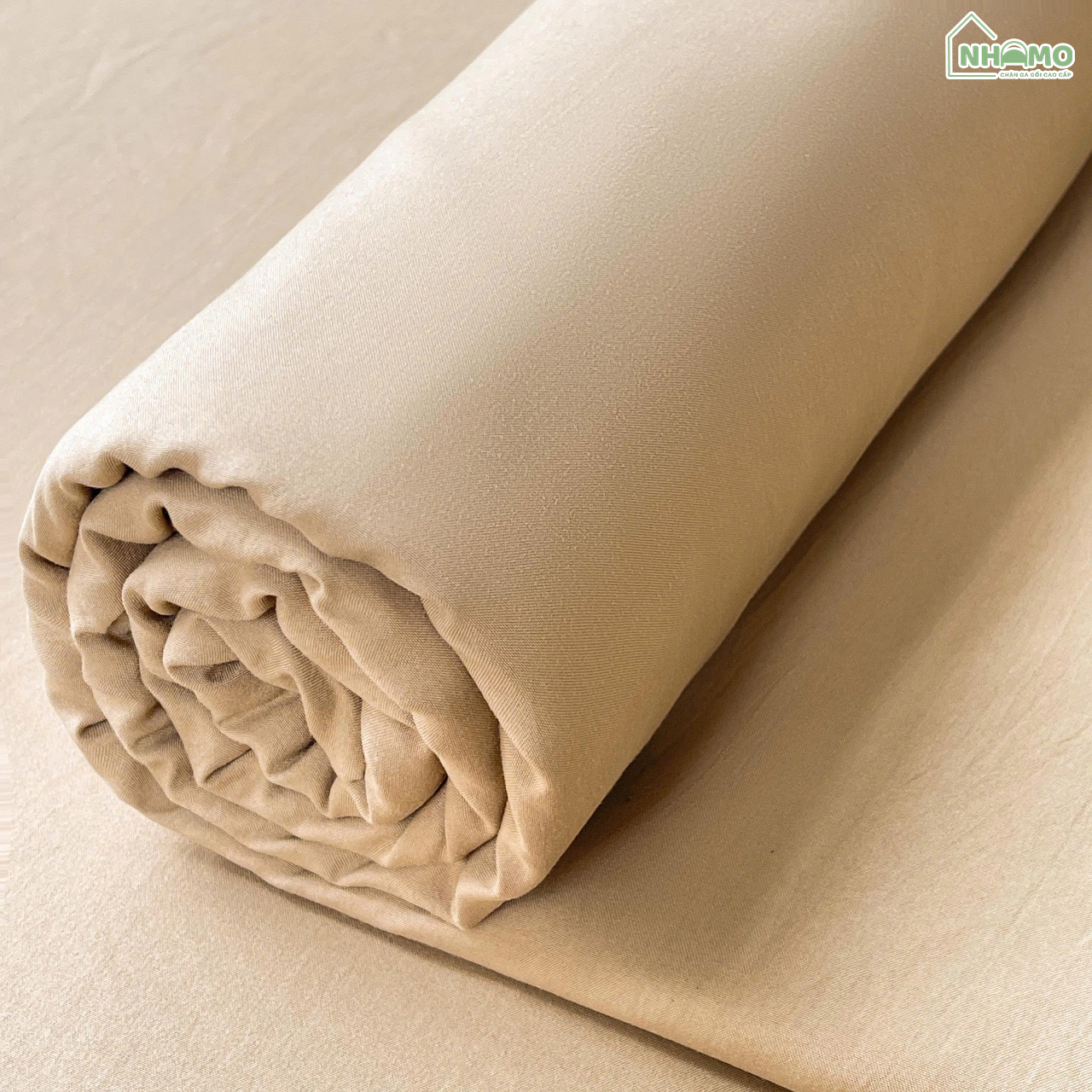 Bộ Ga Gối Đũi Sợi Tre Pastel Màu Nâu - Ảnh 10