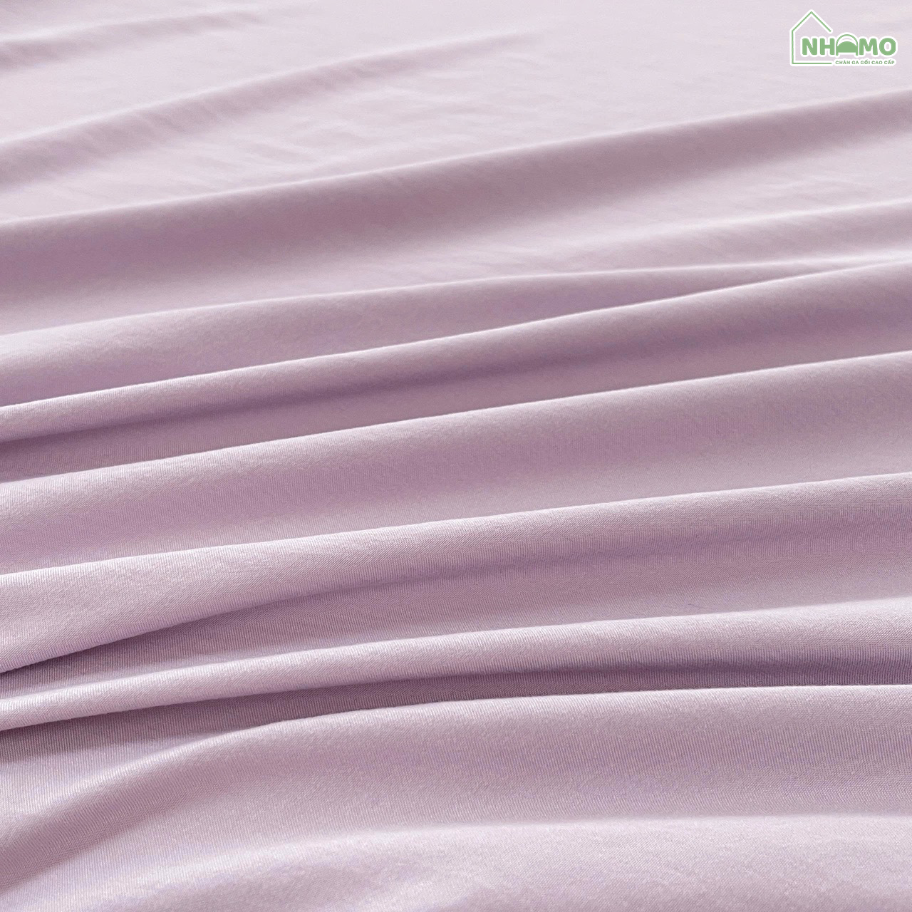 Bộ Ga Gối Đũi Sợi Tre Pastel Màu Tím - Ảnh 4