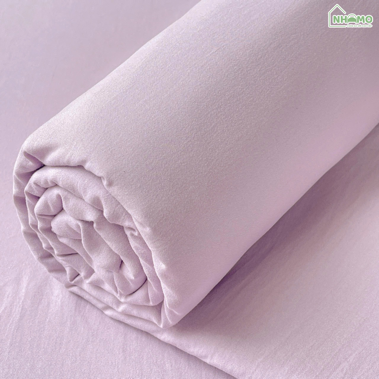 Bộ Ga Gối Đũi Sợi Tre Pastel Màu Tím - Ảnh 7