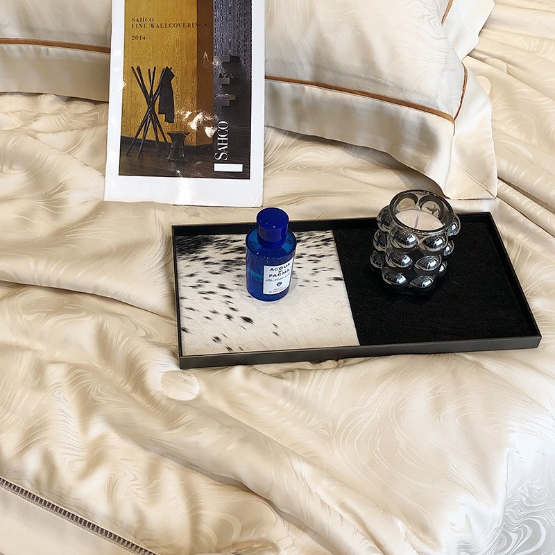 Bộ chăn ga Tencel Cao Cấp Roma 120s Màu Be - Ảnh 5